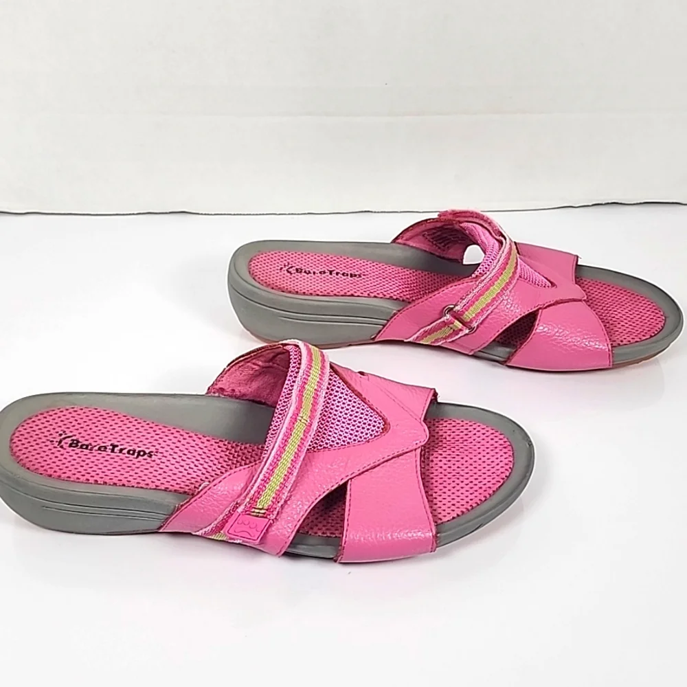 Bare Traps  Women Pink and Gray Open Toe  Sandals Size 6.5 - Picture 4 of 8